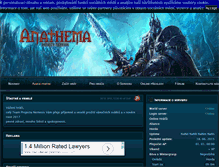 Tablet Screenshot of anathema.project-nemesis.cz